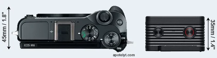 Compare M6 versus RX0 II top