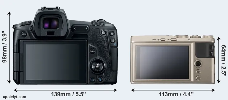 Comparison Canon R or XF10 rear