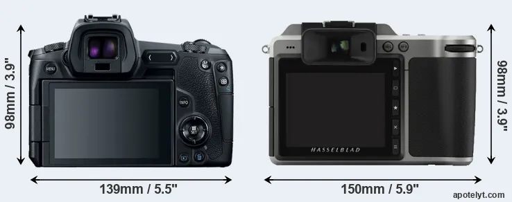 Comparison Canon R or X1D rear