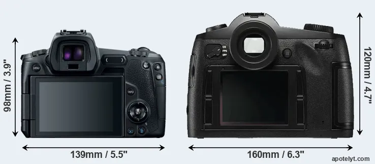 Comparison Canon R or S Typ 006 rear