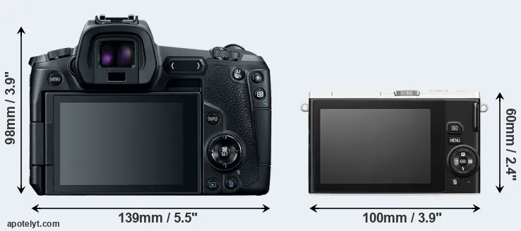 Comparison Canon R or J4 rear