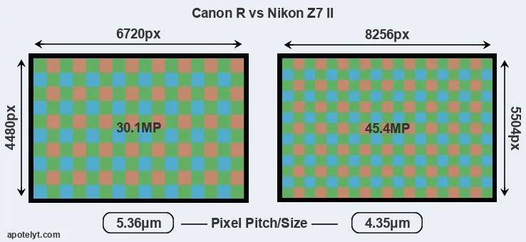 Canon R versus Z7 II MP