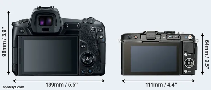 Comparison Canon R or E-PL5 rear