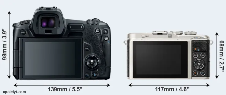 Comparison Canon R or E-PL9 rear