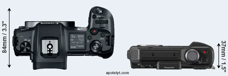 Compare Canon R versus FT7 top
