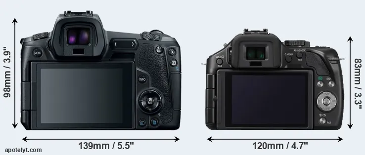 Comparison Canon R or G5 rear
