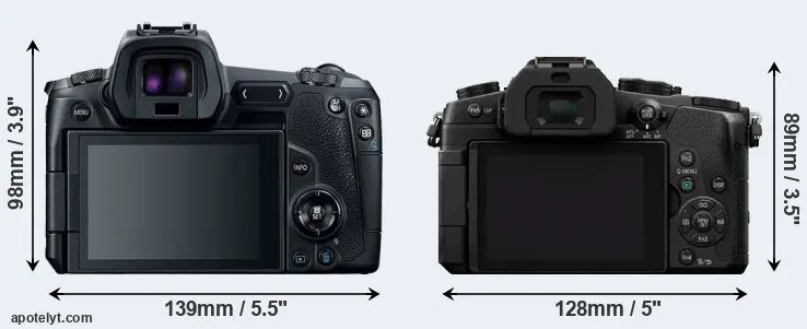 Comparison Canon R or G80 rear