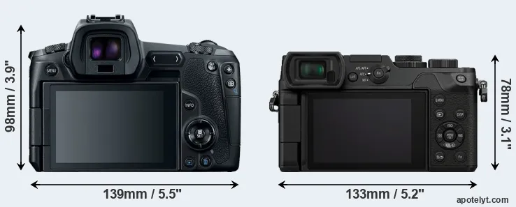 Comparison Canon R or GX8 rear