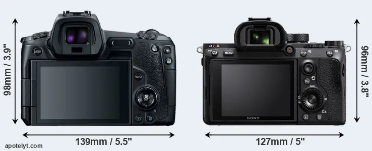 Comparison Canon R or A7R III rear