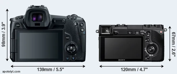 Comparison Canon R or NEX-7 rear