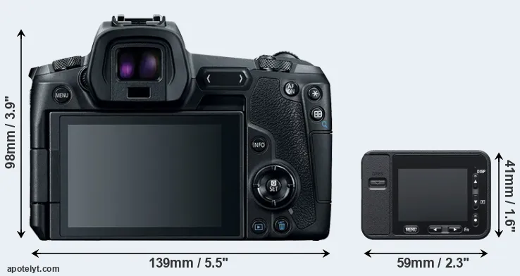 Comparison Canon R or RX0 rear