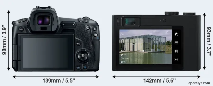 Comparison Canon R or ZX1 rear