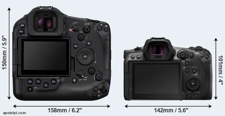 Comparison R1 or R5 C rear