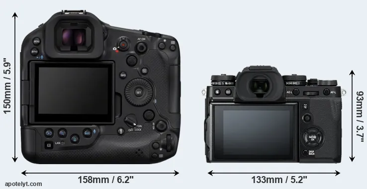 Comparison R1 or X-T3 rear