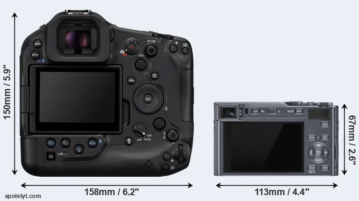 Comparison R1 or C-LUX rear