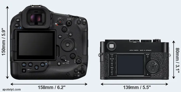 Comparison R1 or M9 rear