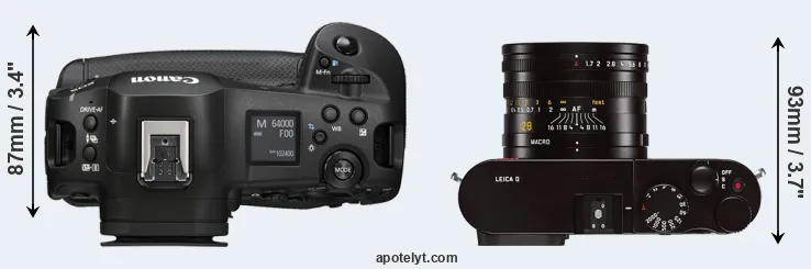 Compare R1 versus Q Typ 116 top