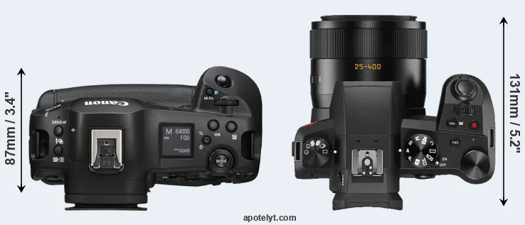 Compare R1 versus V-LUX 5 top
