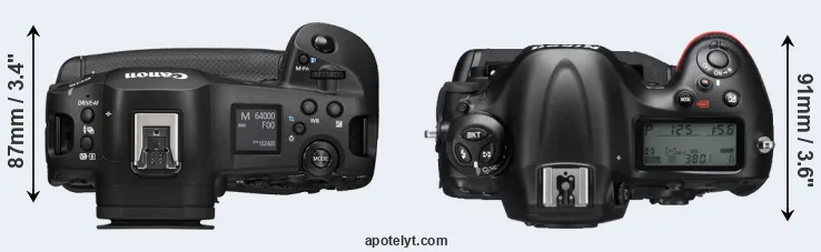 Compare R1 versus D4 top
