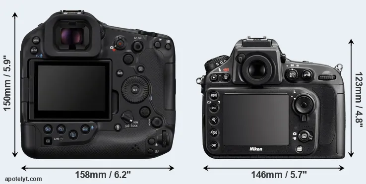 Comparison R1 or D800 rear
