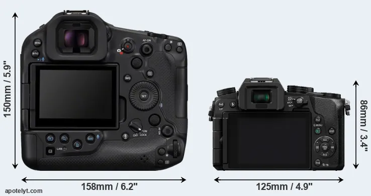 Comparison R1 or G7 rear
