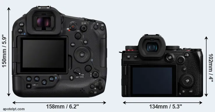 Comparison R1 or G9 II rear