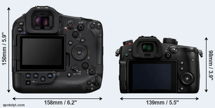 Comparison R1 or GH5 II rear
