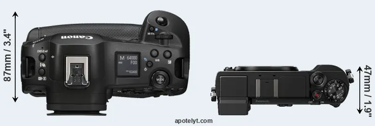 Compare R1 versus GX9 top