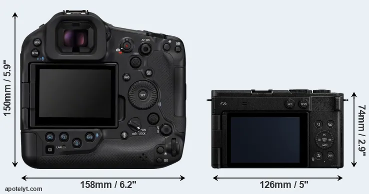 Comparison R1 or S9 rear