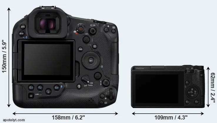 Comparison R1 or GR III rear