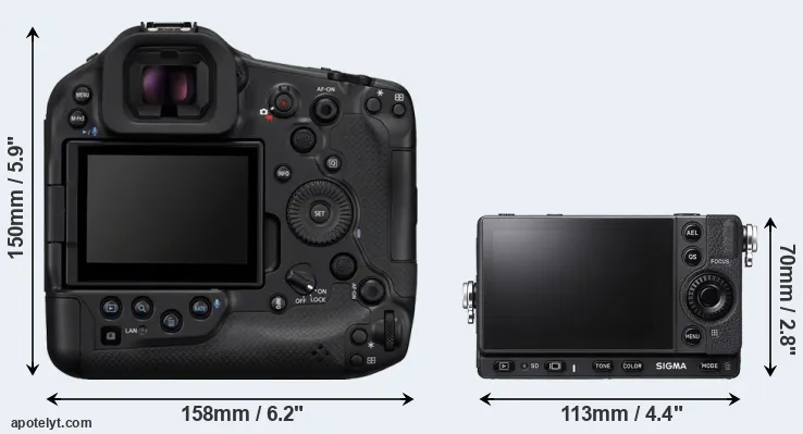 Comparison R1 or fp L rear