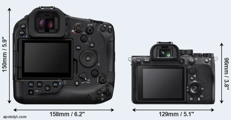 Comparison R1 or A7R IVA rear