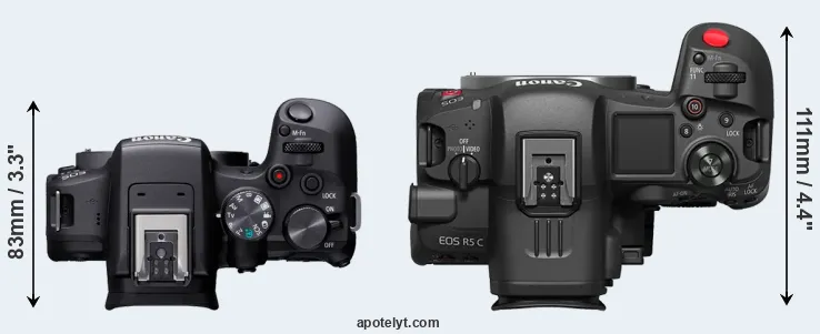Compare R10 versus R5 C top