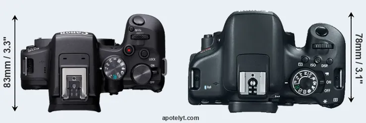Compare R10 versus T6i top
