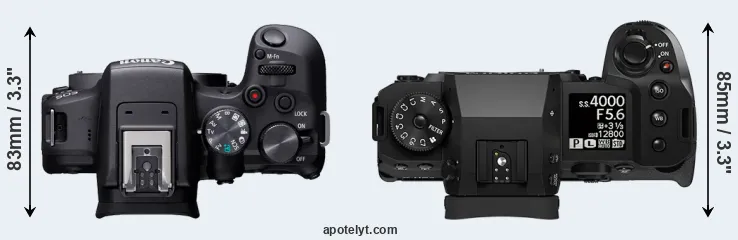 Compare R10 versus X-H2S top