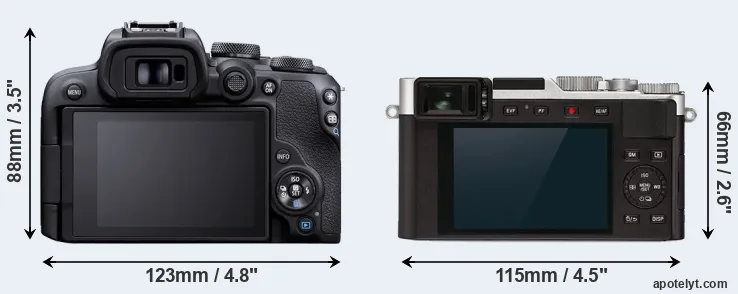 Comparison R10 or D-LUX 7 rear