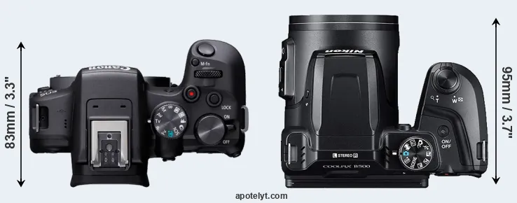 Compare R10 versus B500 top