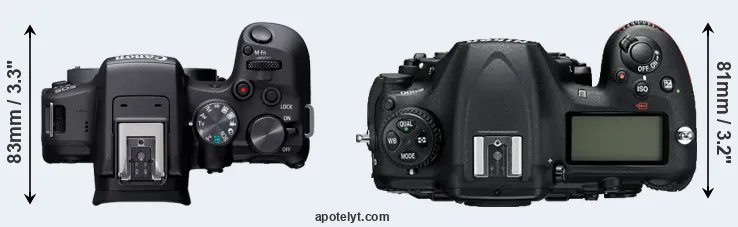 Compare R10 versus D500 top