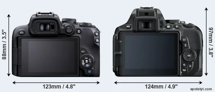 Comparison R10 or D5600 rear