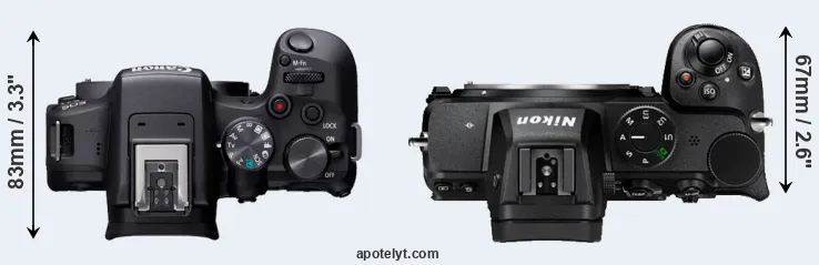 Compare R10 versus Z5 top