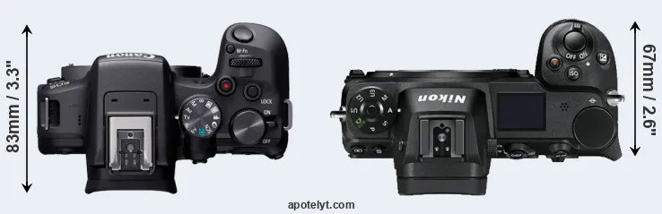 Compare R10 versus Z7 top