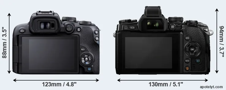 Comparison R10 or E-M1 rear