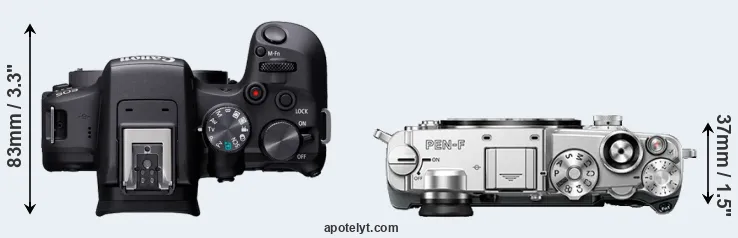 Compare R10 versus PEN-F top
