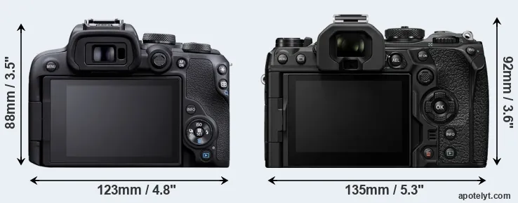 Comparison R10 or OM-1 rear
