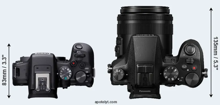 Compare R10 versus FZ2000 top