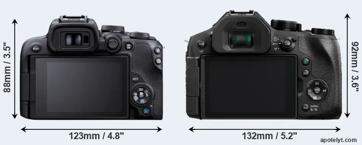 Comparison R10 or FZ300 rear