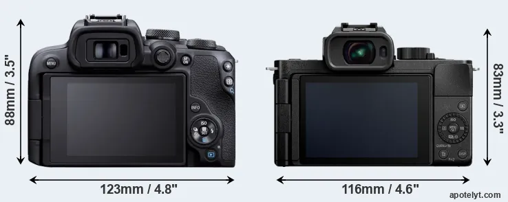 Comparison R10 or G110 rear