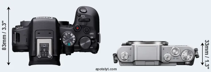 Compare R10 versus GF7 top