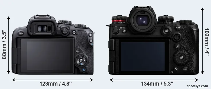 Comparison R10 or S1 II rear