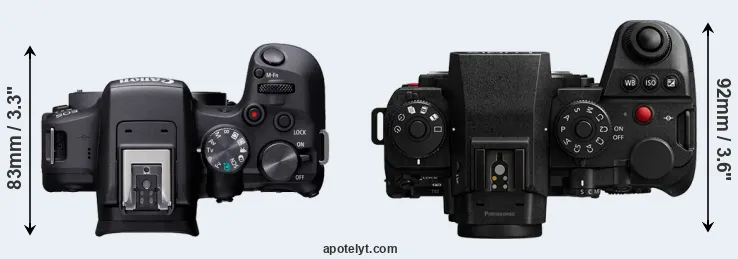 Compare R10 versus S1 II top